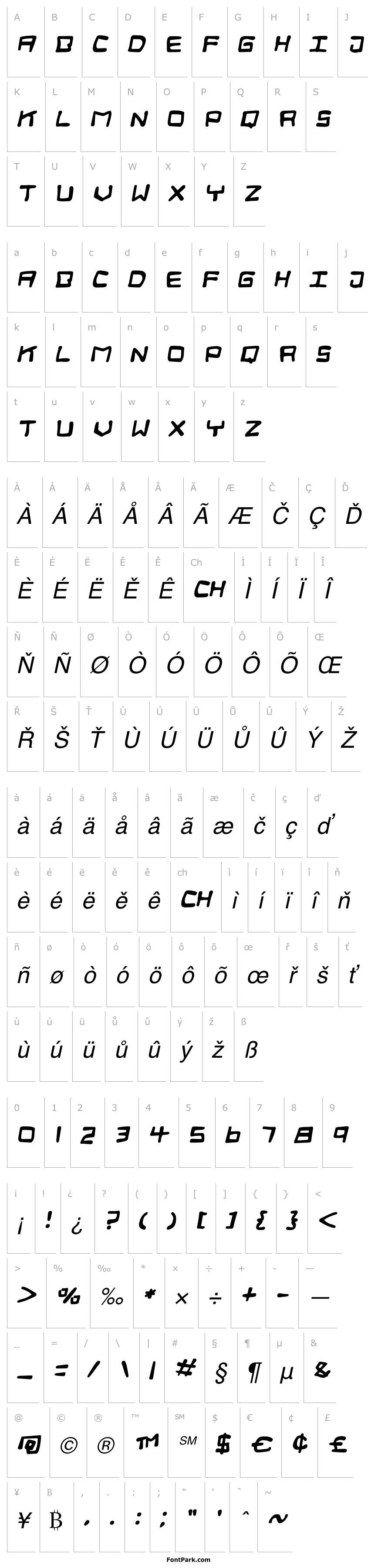 Overview Digital Squiggle Italic