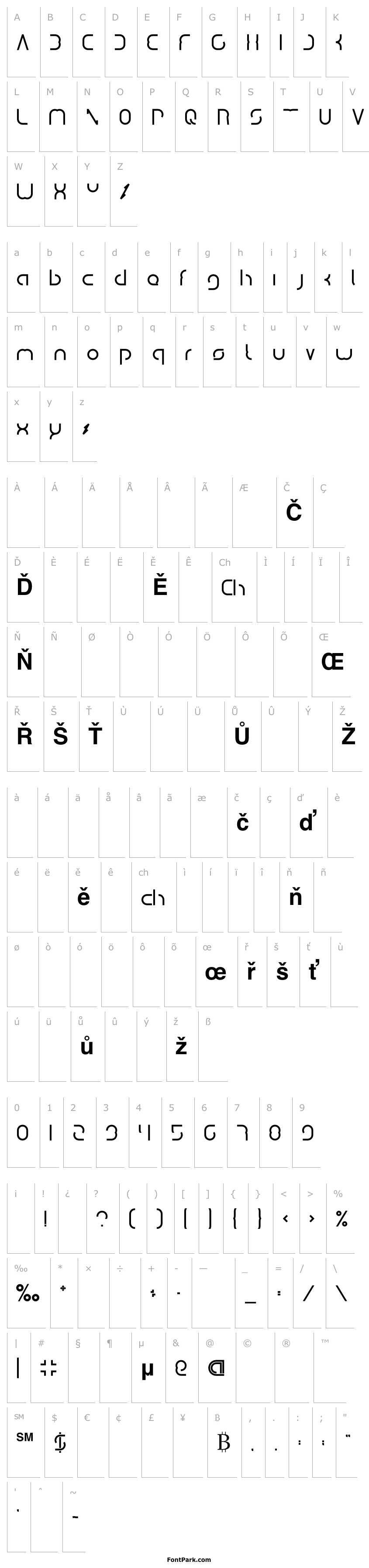 Přehled DigitalManBold-Bold