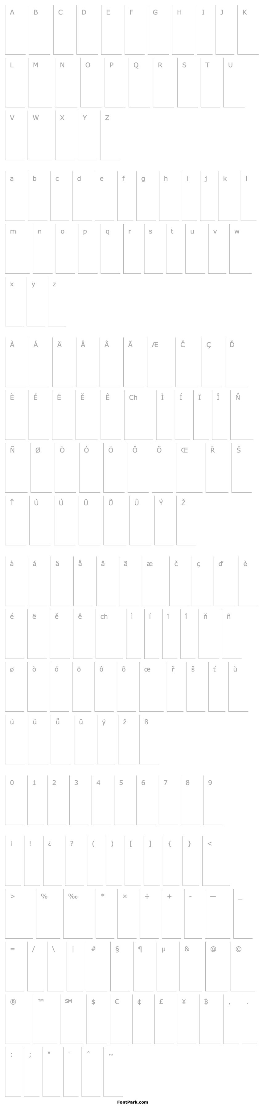 Overview DIN-RegularItalicAlt