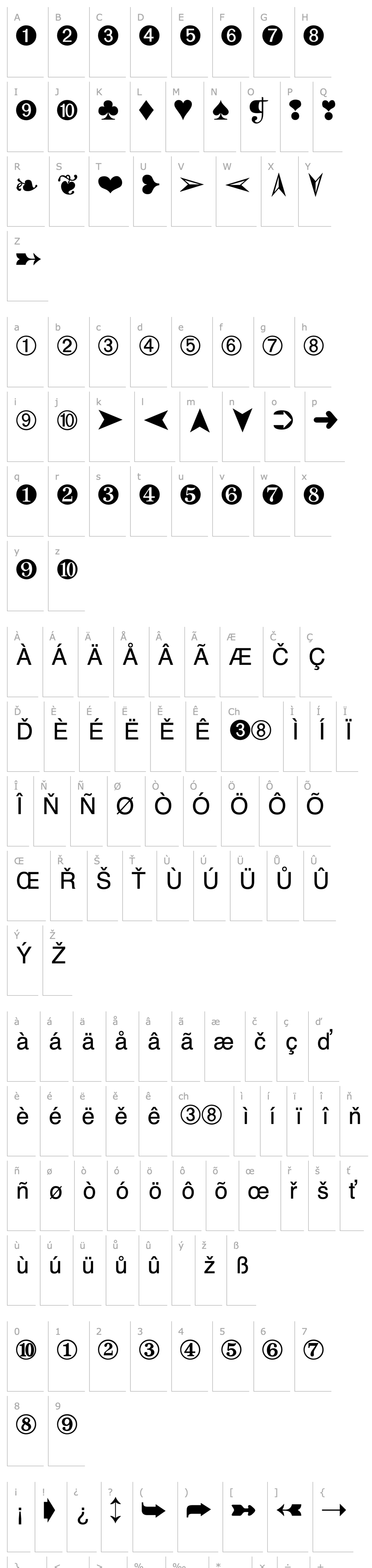 Overview Dingbats Two