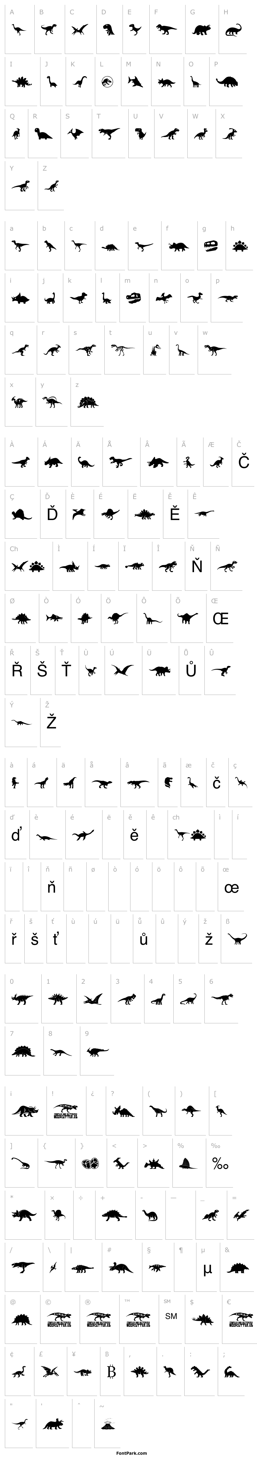 Overview Dinosaur Icons