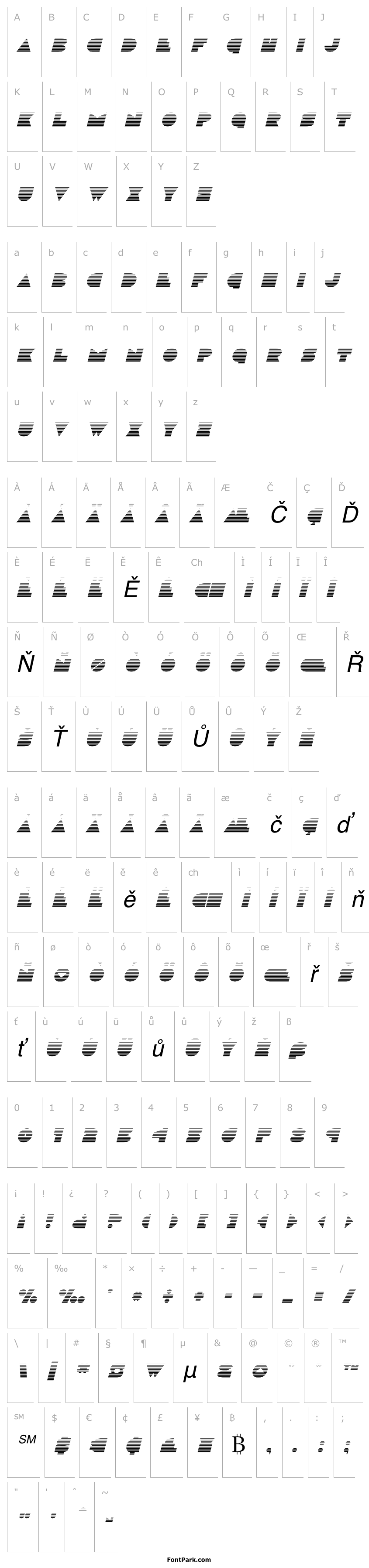 Přehled Disco Deck Gradient Italic