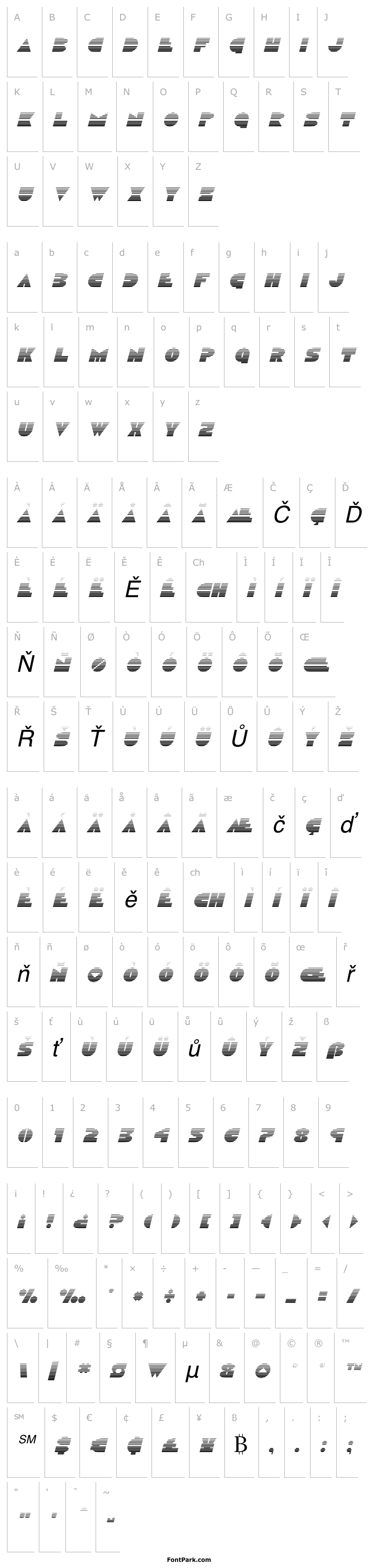 Přehled Disco Duck Gradient Italic