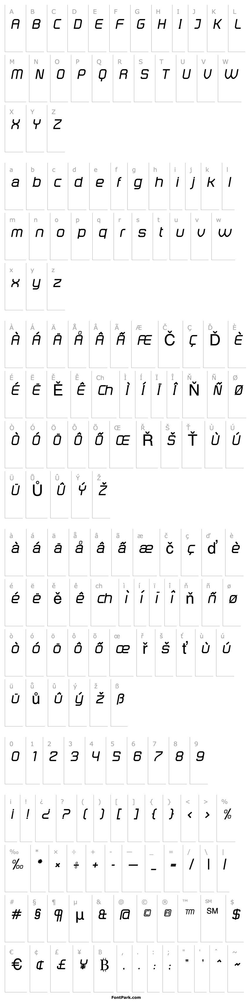 Overview DistillaRegular Italic