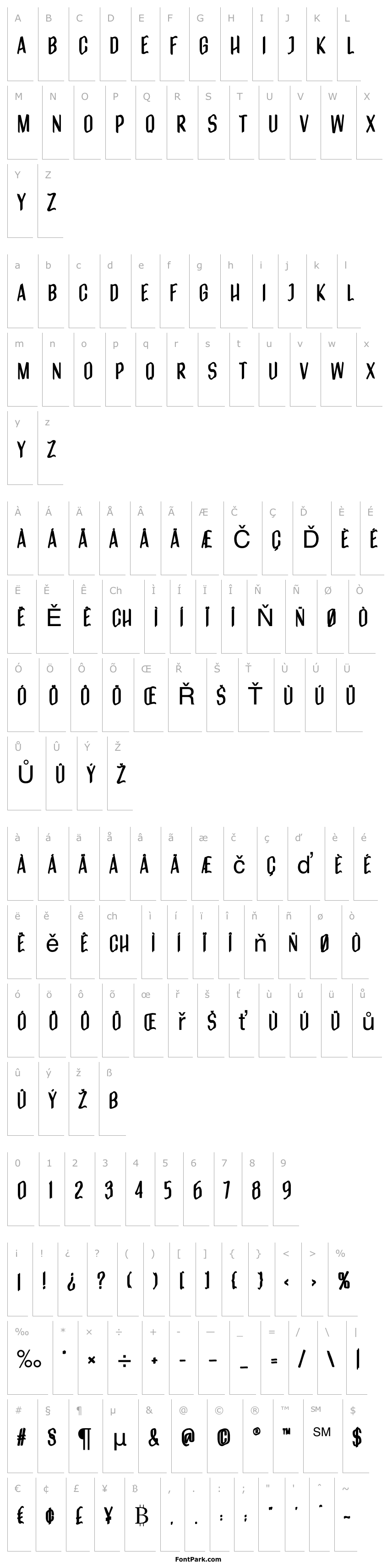 Distortion Font Fontpark