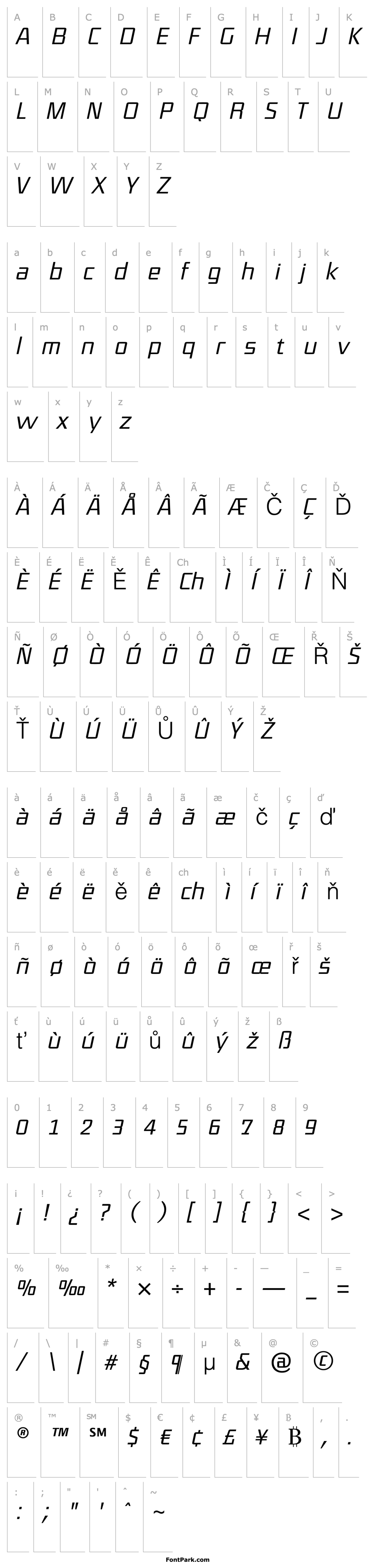 Přehled DistrictTF-LightItalic