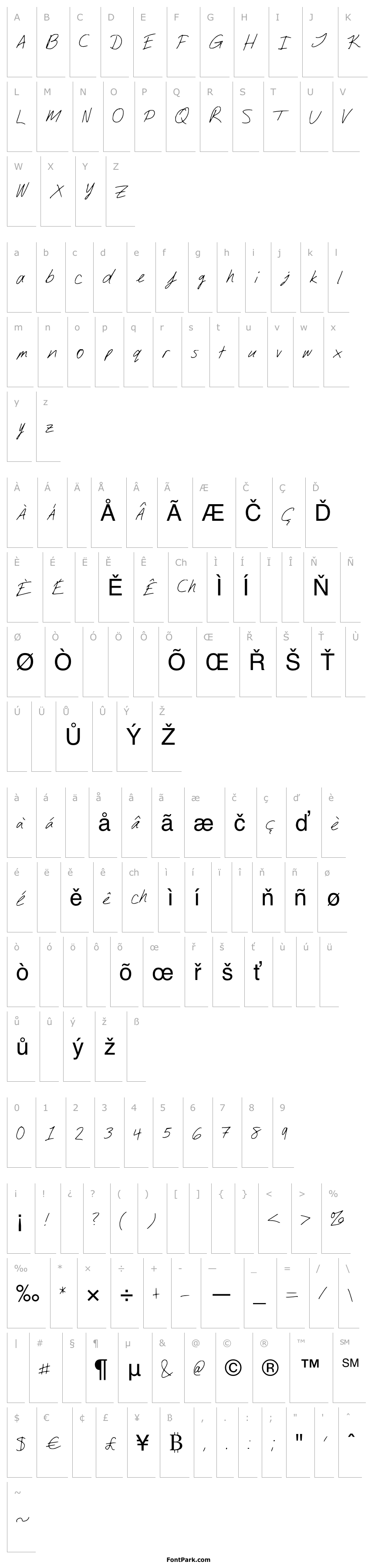 Přehled DJsSlantSerif