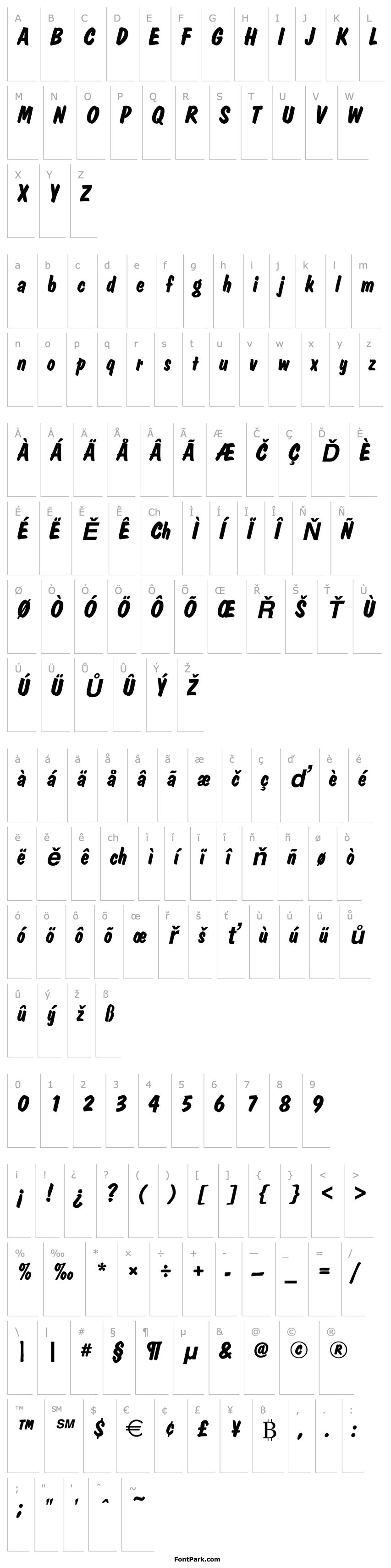 Overview DomCasual_Becker_Bold_Italic