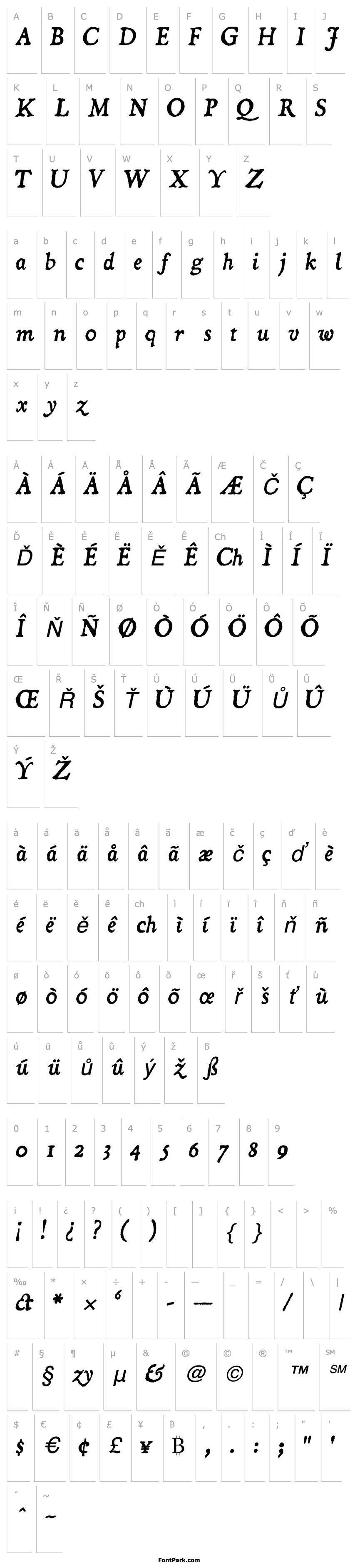 Přehled Dominican Italic