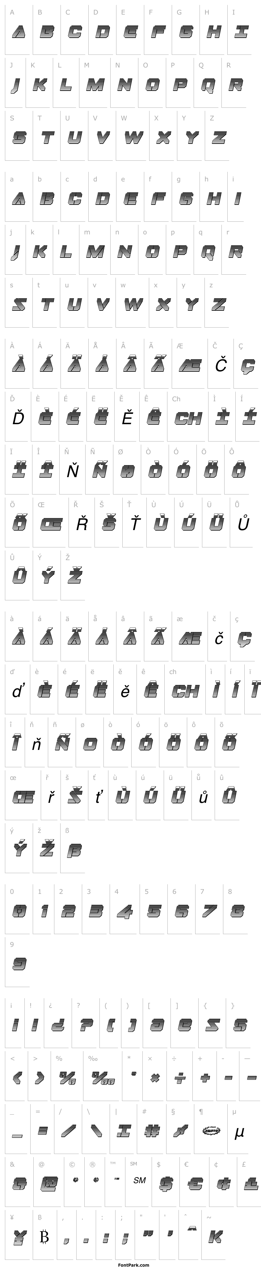 Přehled Domino Jack Chrome Italic Italic