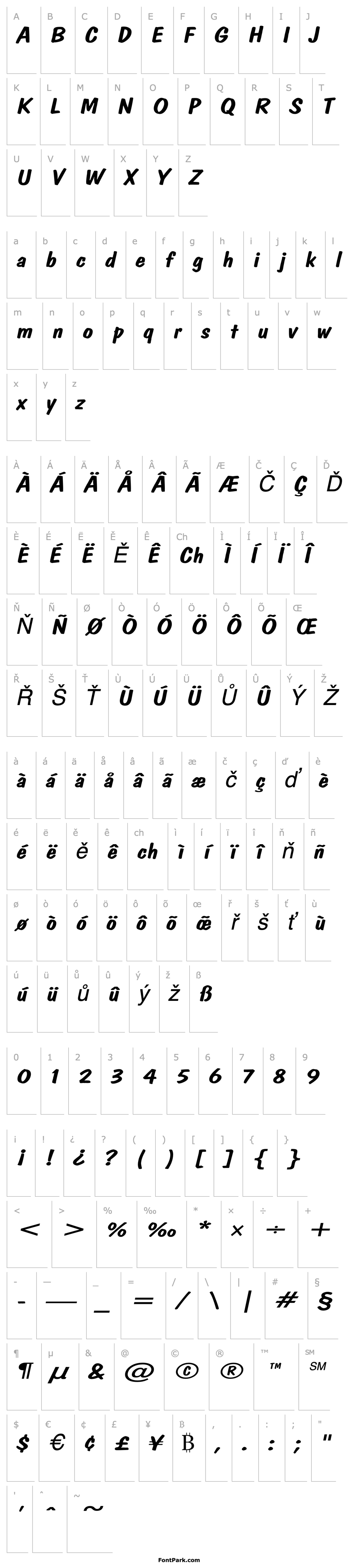 Přehled DonCasualExtended Italic