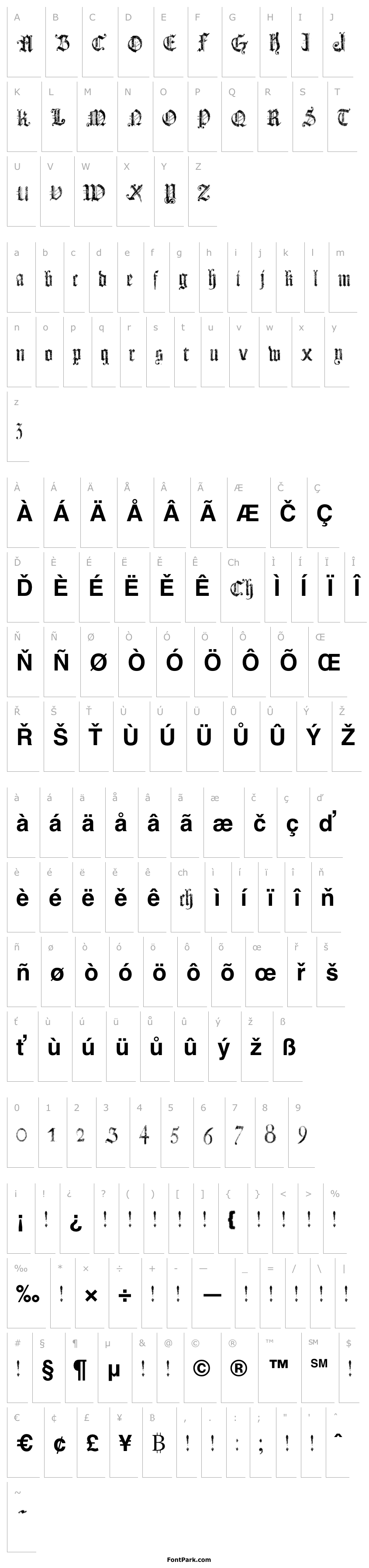 Overview Dots Land Gotika Bold