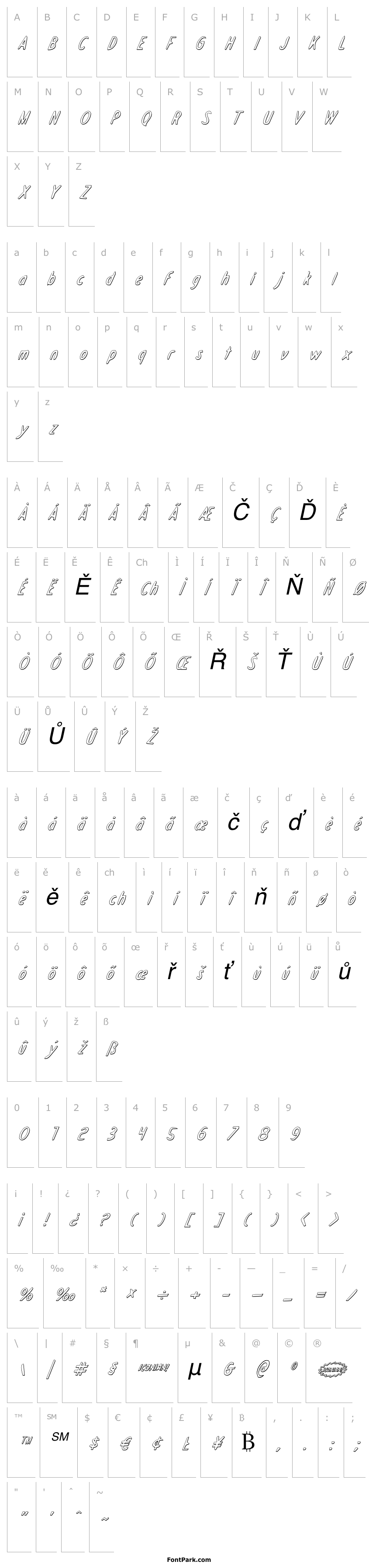 Přehled Drafting Table 3D Italic