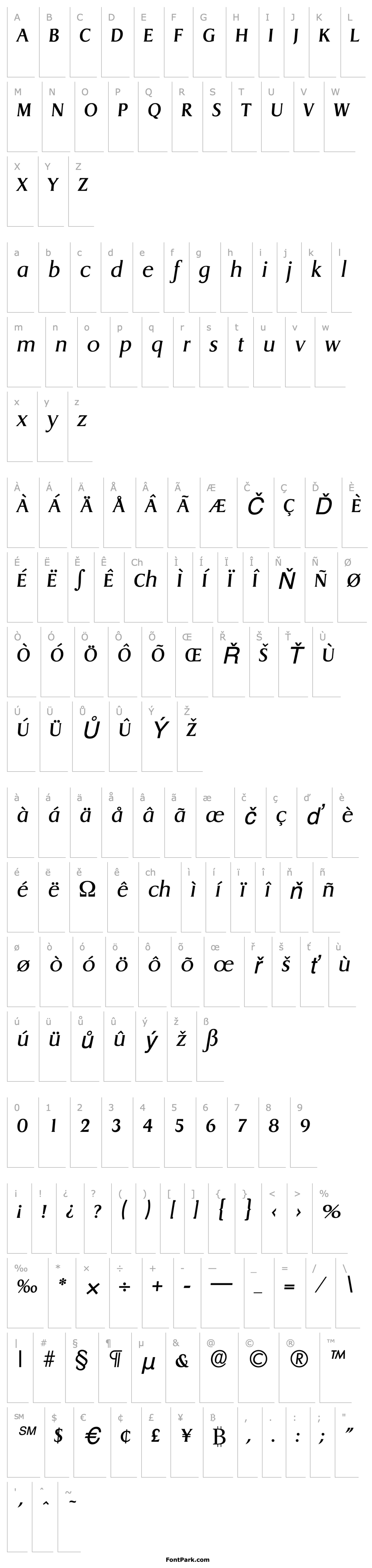 Overview Dragon-Serial-RegularItalic