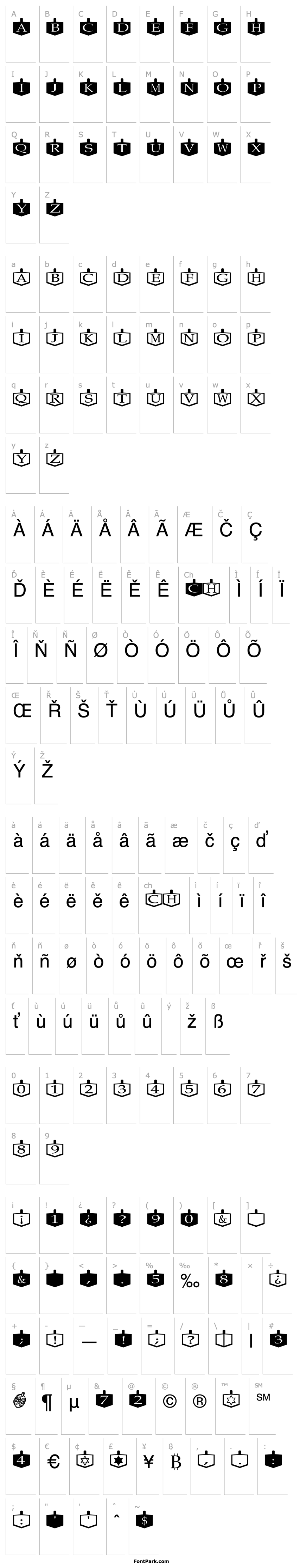 Overview Dreidels Regular