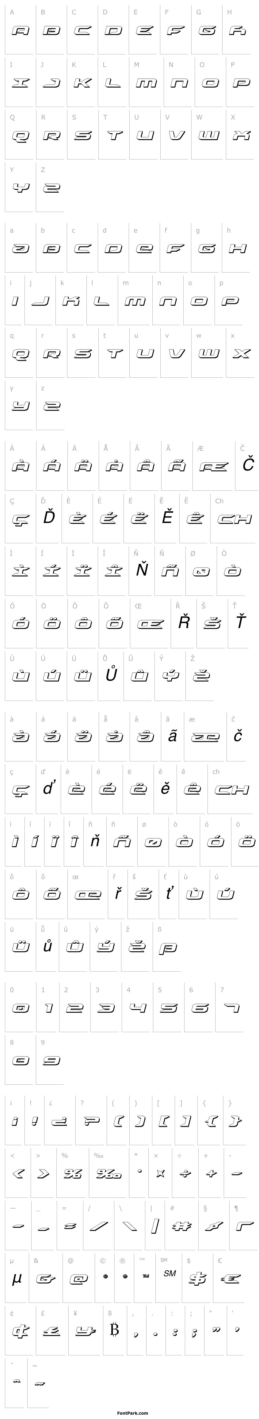 Přehled Drive 3D Italic