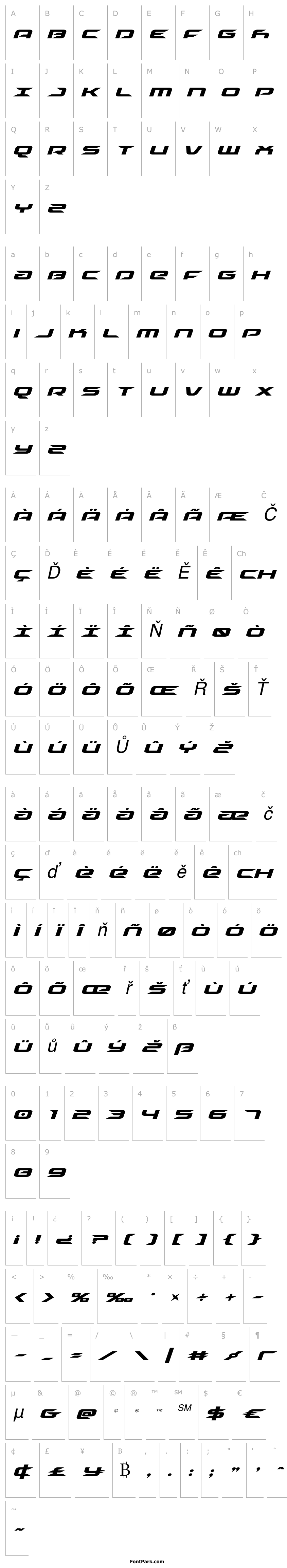 Přehled Drive Super-Italic