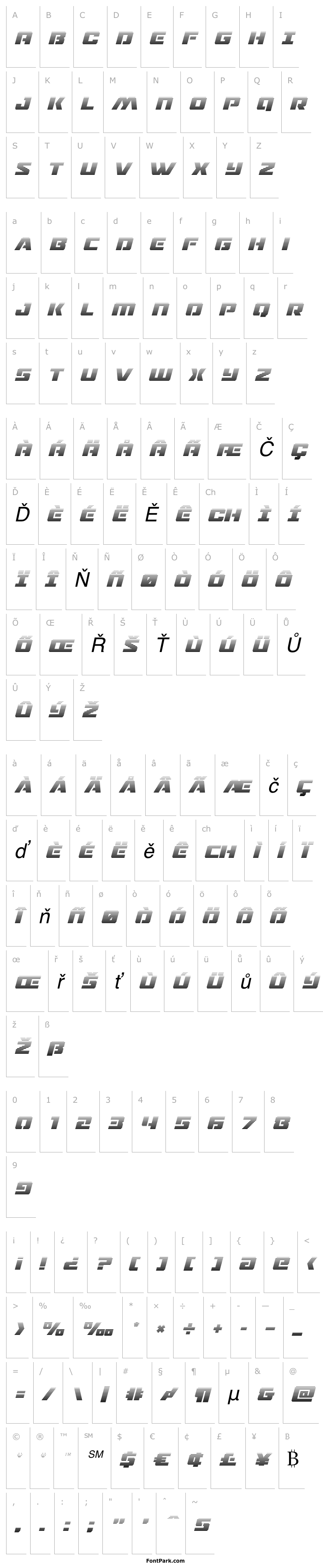 Overview Drone Tracker Gradient Italic