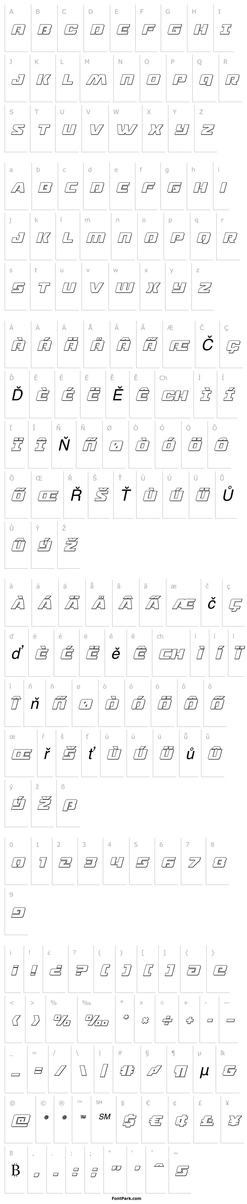 Overview Drone Tracker Outline Italic
