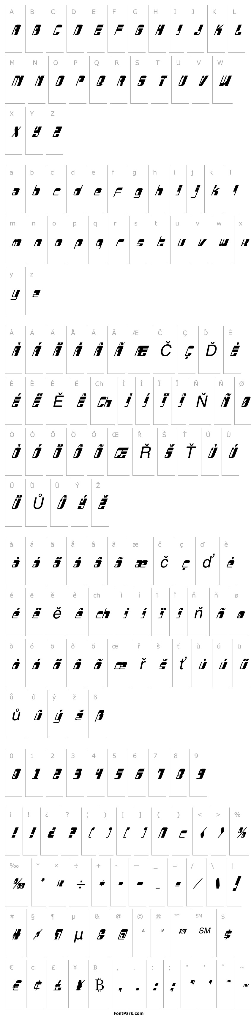 Overview Drosselmeyer Condensed Italic