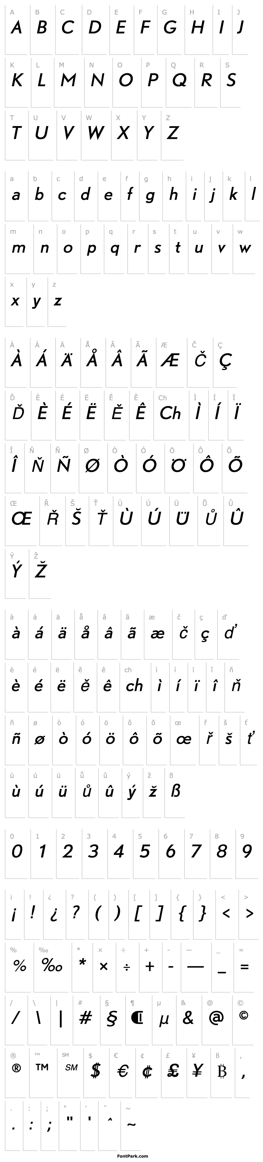 Overview DTLNobelT-Italic