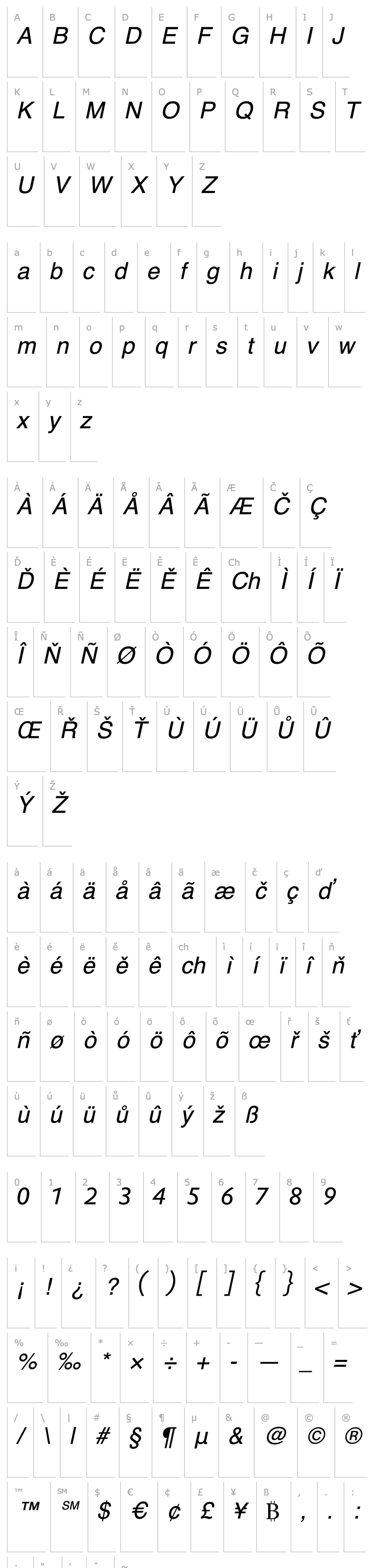 Overview DTLProkyonT Italic