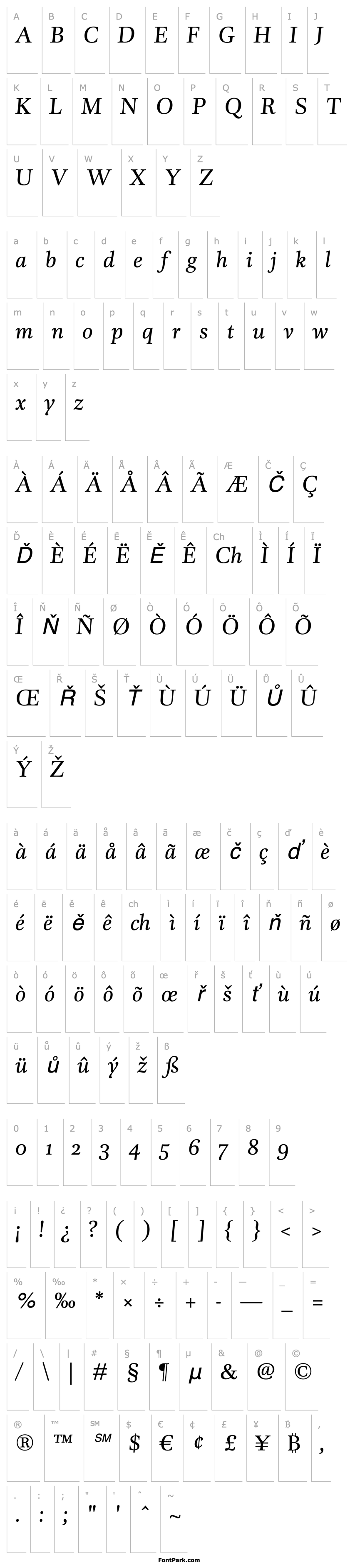 Overview DTLUnicoST-Italic