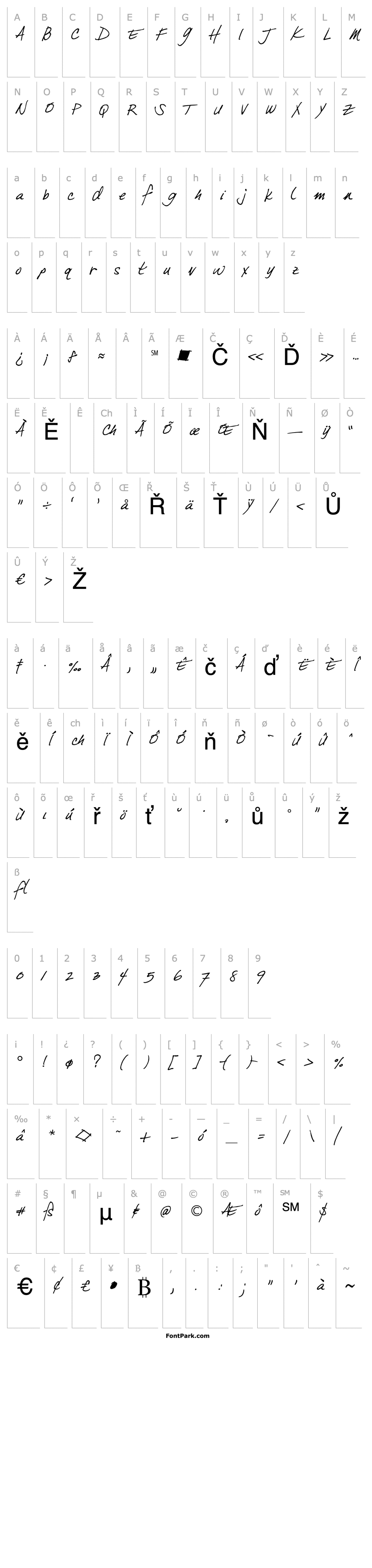 Overview DuffyScript-Normal