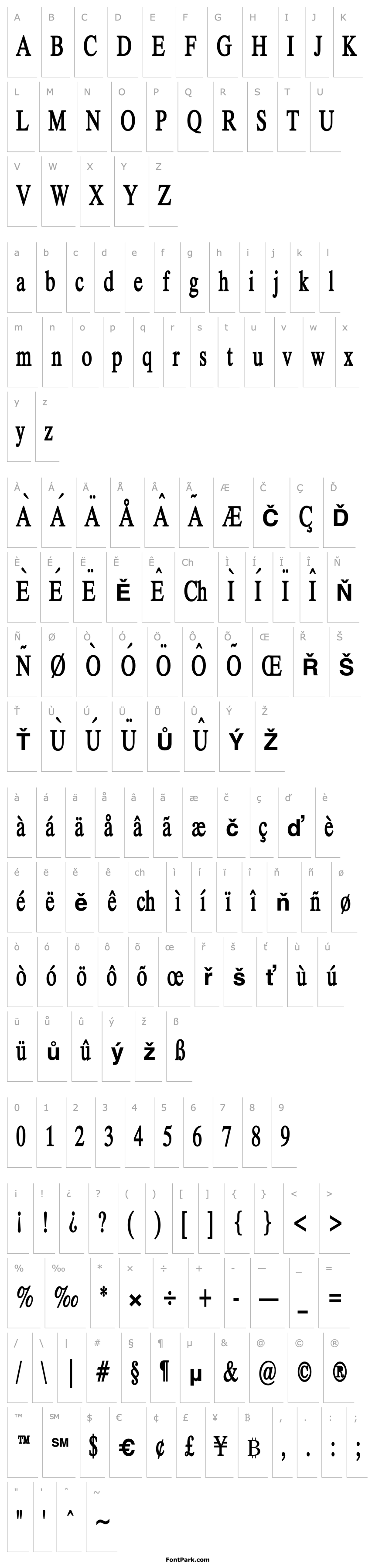 Overview Duke Condensed Bold