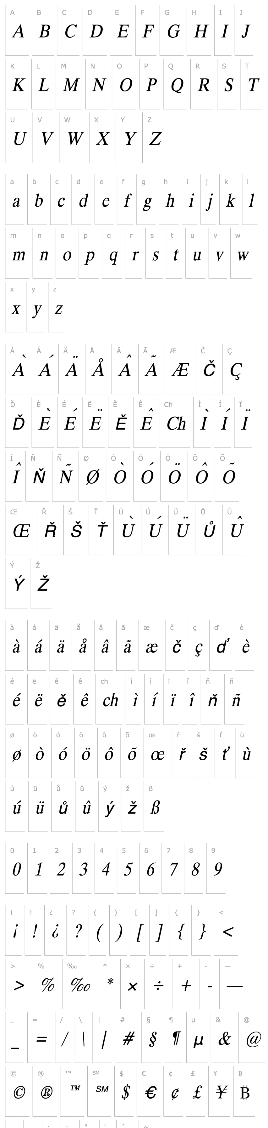 Overview Duke Italic