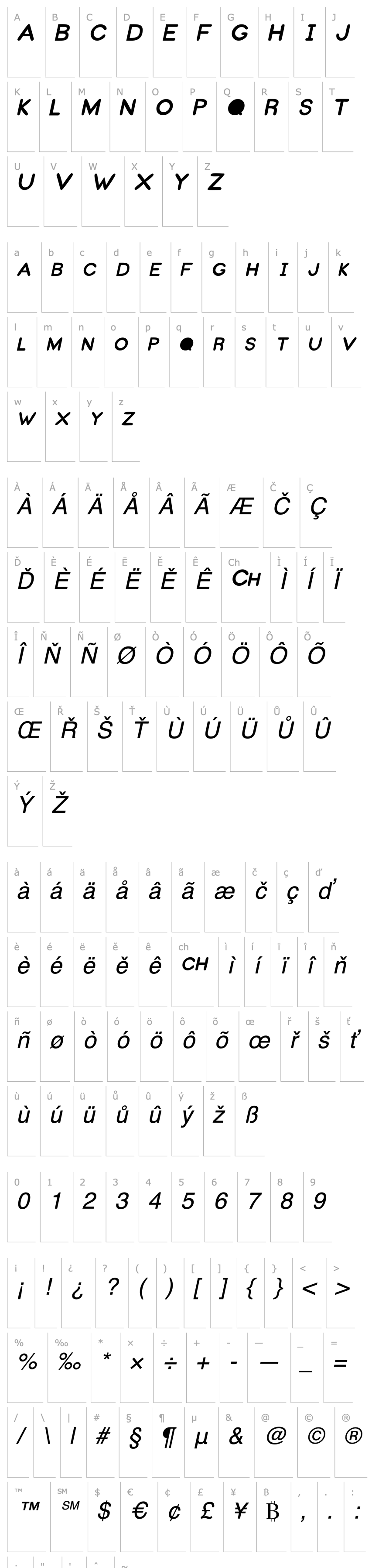 Overview DunstanSCapsSSK Italic