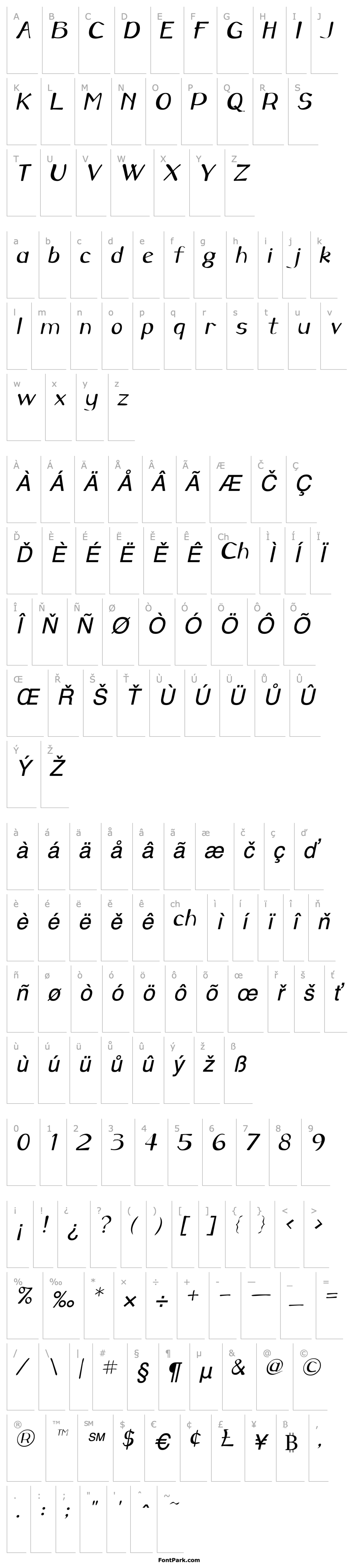 Overview DurranceSSK Italic