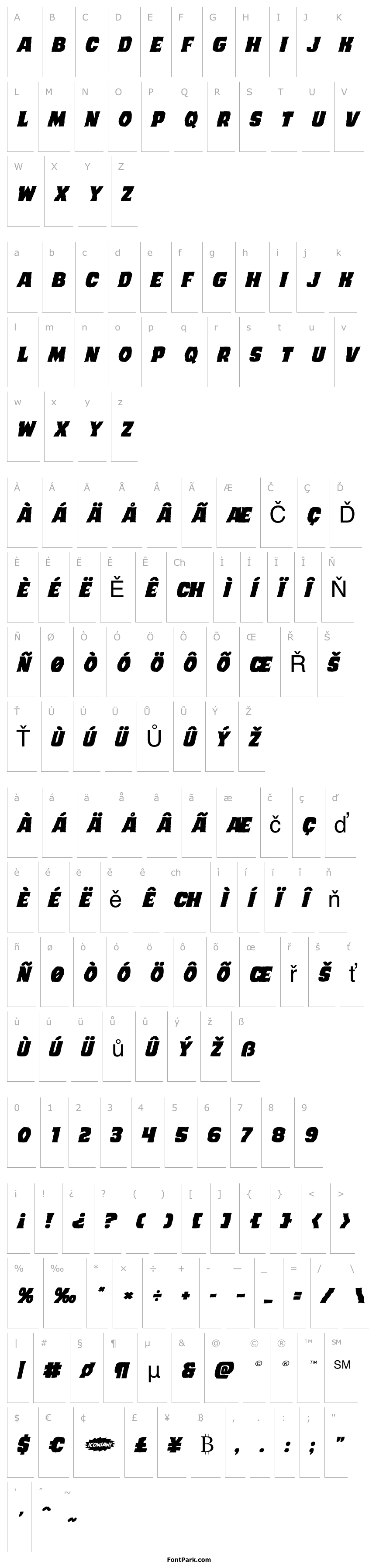 Přehled Dusk Demon Expanded Italic