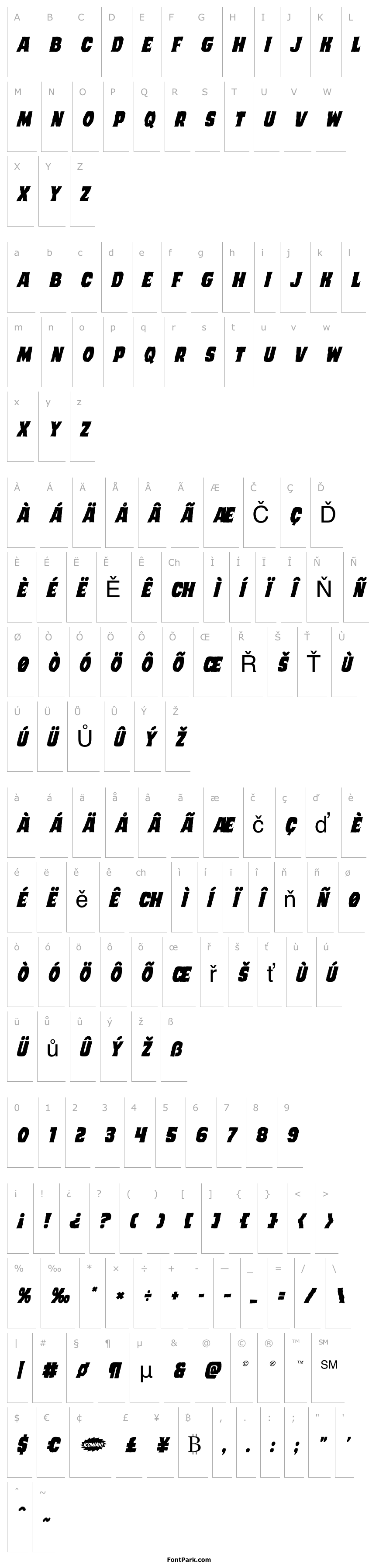 Overview Dusk Demon Italic