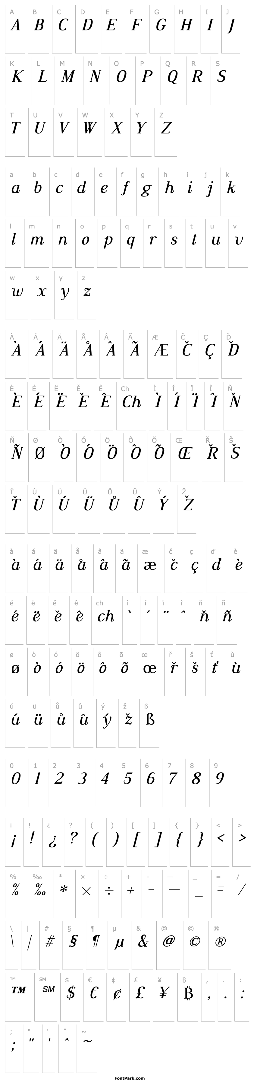 Overview Dustismo Roman Italic