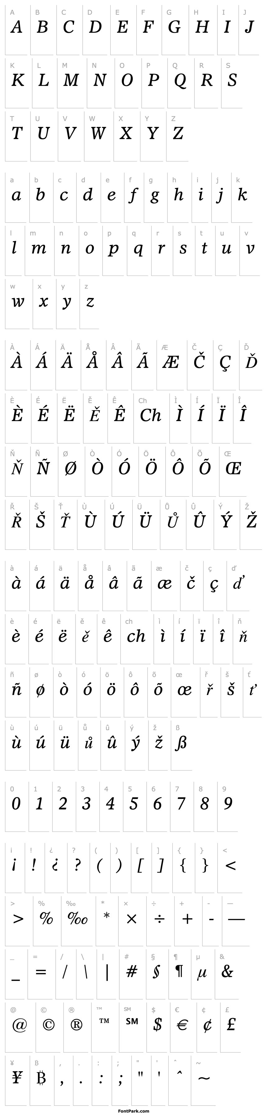 Overview Dutch 811 Italic BT