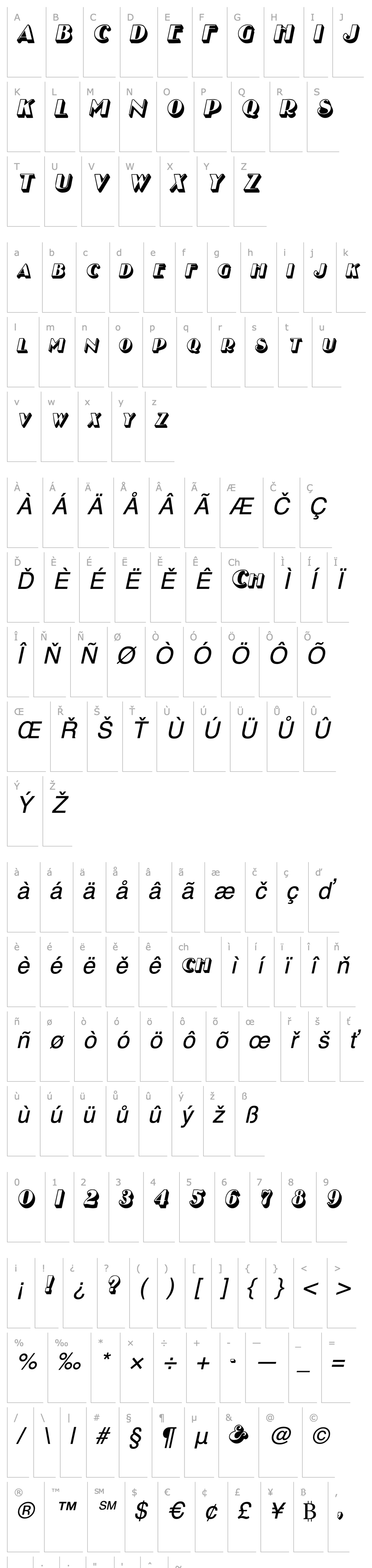 Overview DuxburyShadowSCapsSSK Italic