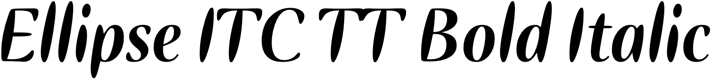 Preview Ellipse ITC TT Bold Italic