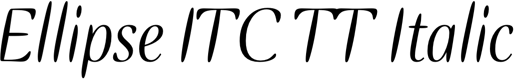 Preview Ellipse ITC TT Italic