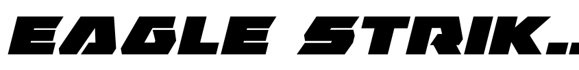Preview Eagle Strike Expanded Italic