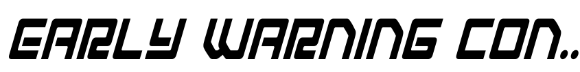 Preview Early Warning Condensed Italic