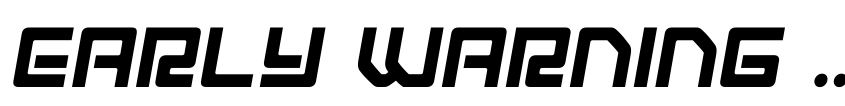 Preview Early Warning Semi-Italic