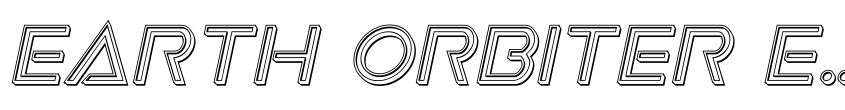 Preview Earth Orbiter Engraved Italic