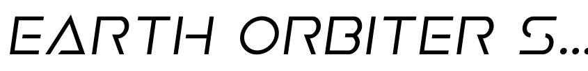Preview Earth Orbiter Semi-Italic