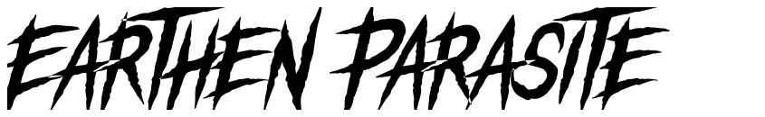 Font Earthen Parasite Slant DEMO by Unknown