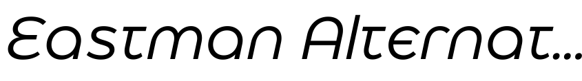 Preview Eastman Alternate Trial Italic