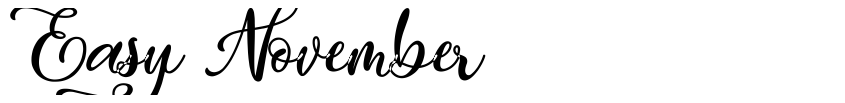 Font Easy November by Typhoon Type - Suthi Srisopha