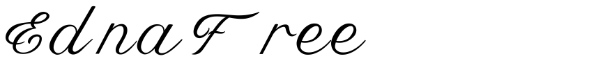 Font Edna Free by Maulana Creative