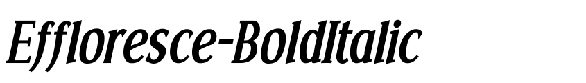 Preview Effloresce-BoldItalic