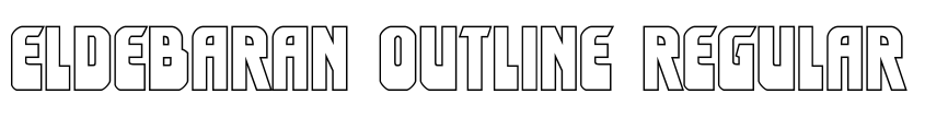 Preview Eldebaran Outline Regular